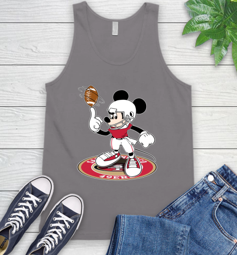 NFL Football San Francisco 49ers Cheerful Mickey Disney Shirt Tank Top 7