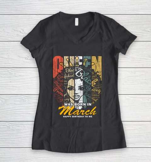 Womens Queens Are Born In March Shirts For Women - Birthday Girl T-Shirt