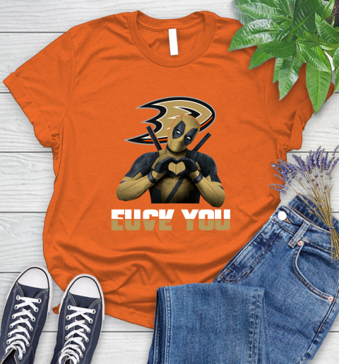NHL Deadpool Love You Fuck You Hockey Sports Women's T-Shirt 3