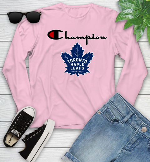 NHL Hockey Toronto Maple Leafs Champion Shirt Youth Long Sleeve 8