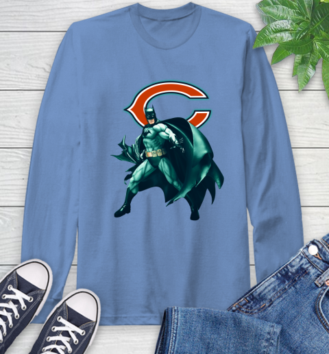 NFL Batman Football Sports Chicago Bears Long Sleeve T-Shirt 11