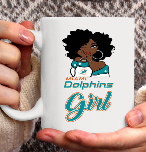 Miami Dolphins Girl NFL Ceramic Mug 11oz 2