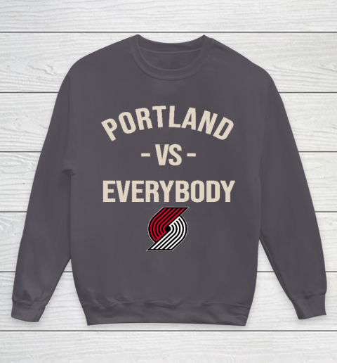 Portland Trail Blazers Vs Everybody Youth Sweatshirt 5