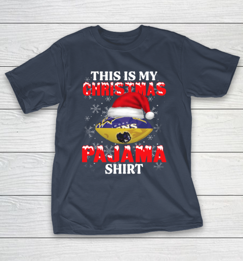 Baltimore Ravens This Is My Christmas Pajama Shirt NFL T-Shirt 3