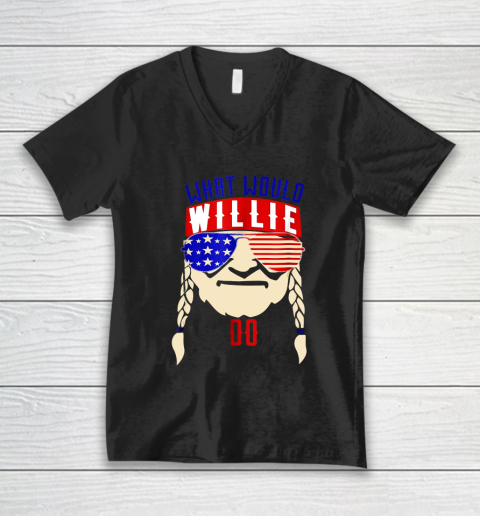 Willie Nelson shirt What would Willie do V-Neck T-Shirt