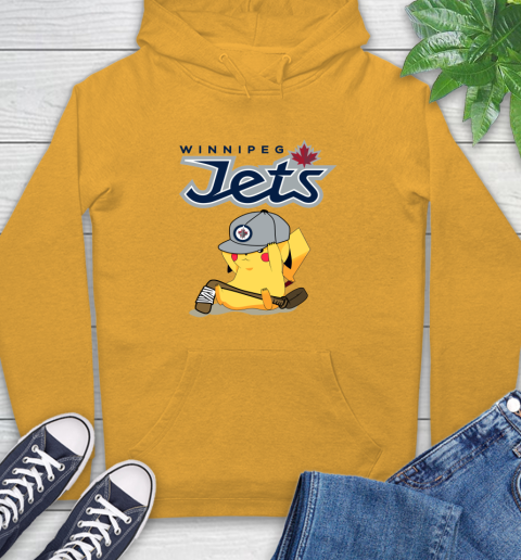 NHL Pikachu Hockey Sports Winnipeg Jets T Shirt