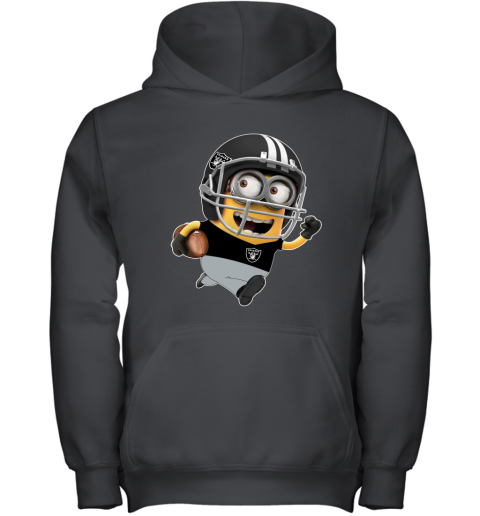 NFL Oakland Raiders Minions Disney Football Sports FwSHOUvN6Bl youth hoodie 43 95 151514 front black