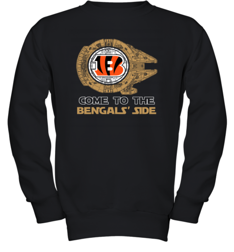 NFL Come To The Cincinnati Bengals Star Wars Football Sports Youth Sweatshirt