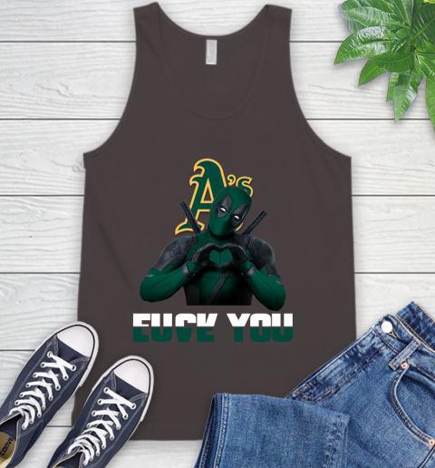 MLB Oakland Athletics Deadpool Love You Fuck You Baseball Sports Tank Top 6