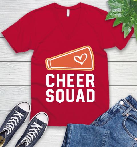 Mother S Day Funny Gift Ideas Apparel Cheer Squad Cheer Mom Shirts For Women Cheerleader Mother T V Neck T Shirt Itees Global