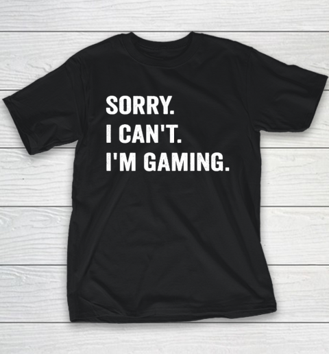 I'm Gaming Video Games Funny Gamer Youth T-Shirt