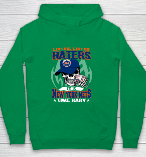 Listen Haters It is METS Time Baby MLB Youth Hoodie 4