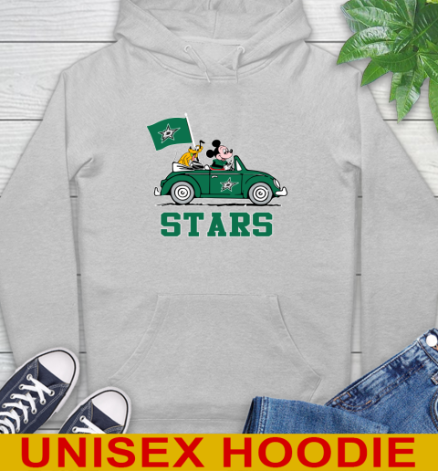 NHL Hockey Dallas Stars Pluto Mickey Driving Disney Shirt Hoodie 6