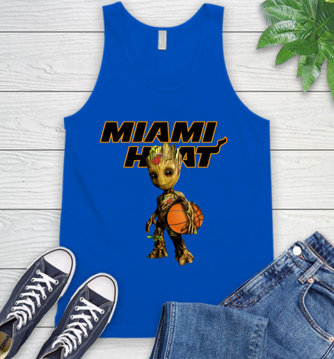 Miami Heat NBA Basketball Groot Marvel Guardians Of The Galaxy Tank Top 5