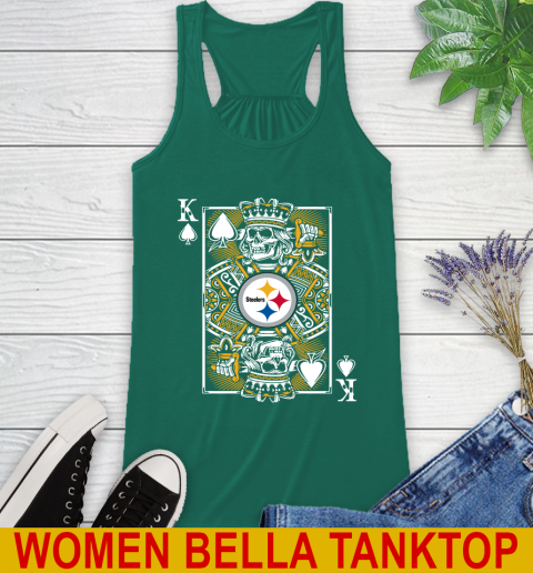 Pittsburgh Steelers NFL Football The King Of Spades Death Cards Shirt Racerback Tank 5