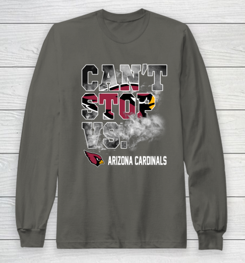 NFL Arizona Cardinals Football Can't Stop Vs Long Sleeve T-Shirt 5