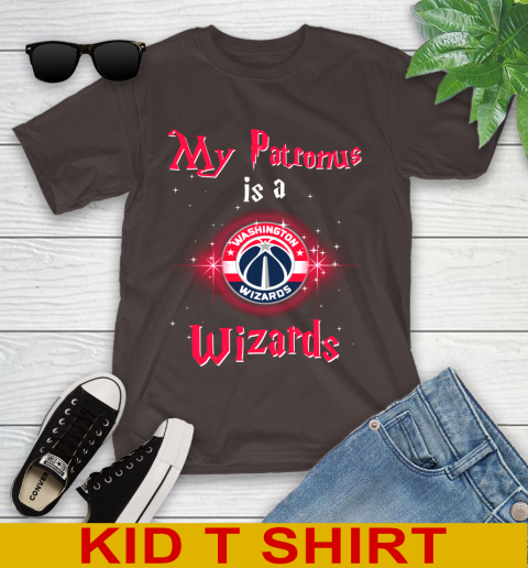 NBA Basketball Harry Potter My Patronus Is A Washington Wizards Youth T-Shirt 6