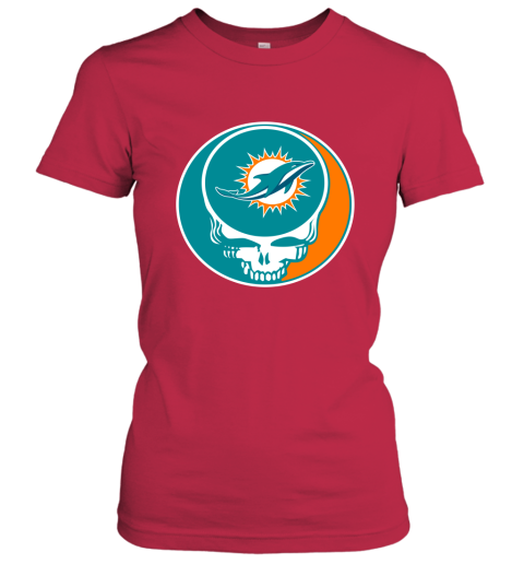 Miami Dolphins / Grateful Dead Custom Printed T-Shirt