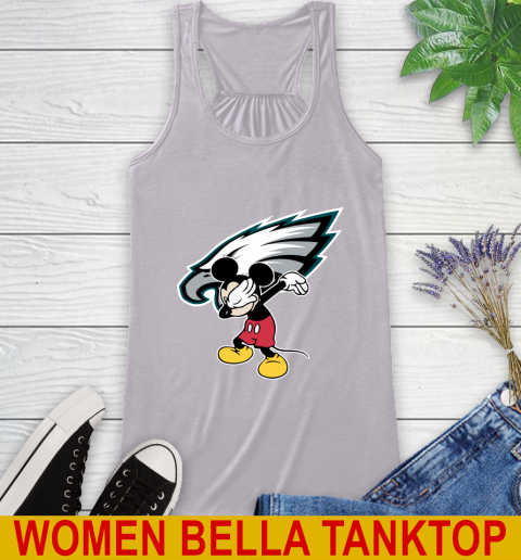 Philadelphia Eagles NFL Football Dabbing Mickey Disney Sports Racerback Tank 5
