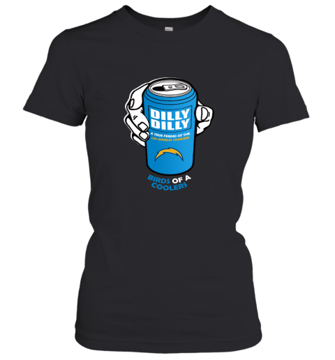 Bud Light Dilly Dilly! Los Angeles Chargers Birds Of A Cooler Women's T-Shirt