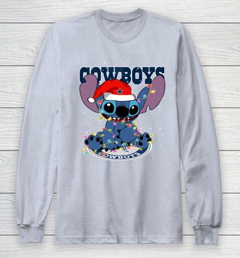 Dallas Cowboys NFL Football noel stitch Christmas Long Sleeve T-Shirt 4