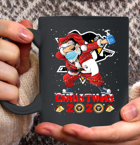 Pittsburgh Penguins Funny Santa Claus Dabbing Christmas 2020 NHL Ceramic Mug 11oz