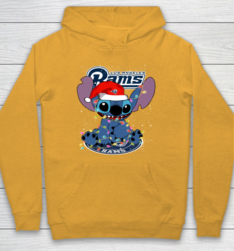 Los Angeles Rams NFL Football noel stitch Christmas Hoodie 2