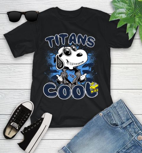 NFL Football Tennessee Titans Cool Snoopy Shirt Youth T-Shirt