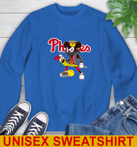 Philadelphia Phillies MLB Baseball Mickey Peace Sign Sports Sweatshirt 9