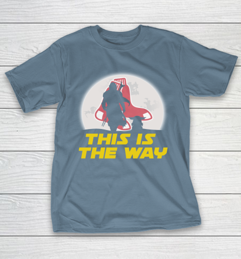 Boston Red Sox MLB Baseball Star Wars Yoda And Mandalorian This Is The Way T-Shirt 6