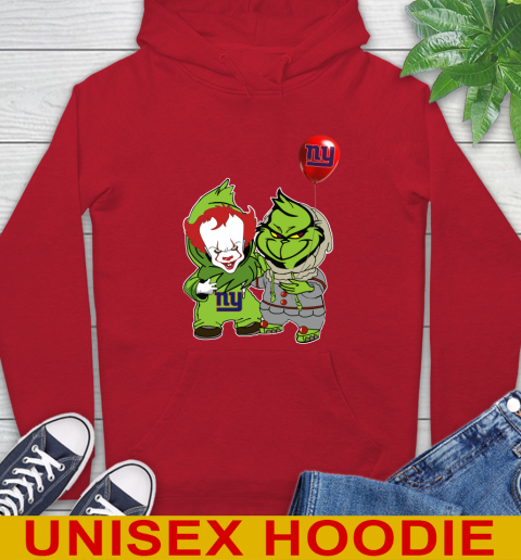 New York Giants Baby Pennywise Grinch Christmas NFL Football Hoodie 10