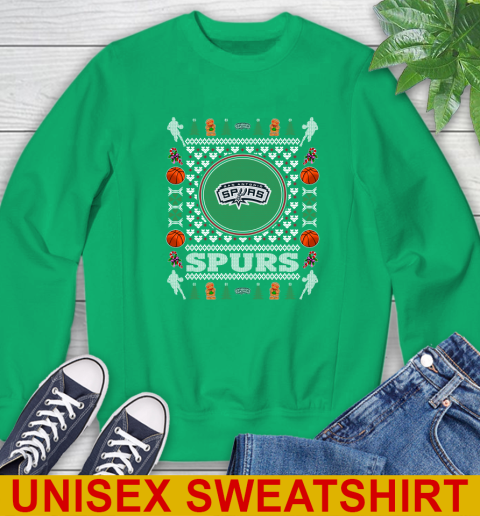 San Antonio Spurs Merry Christmas NBA Basketball Loyal Fan Sweatshirt - Image 9