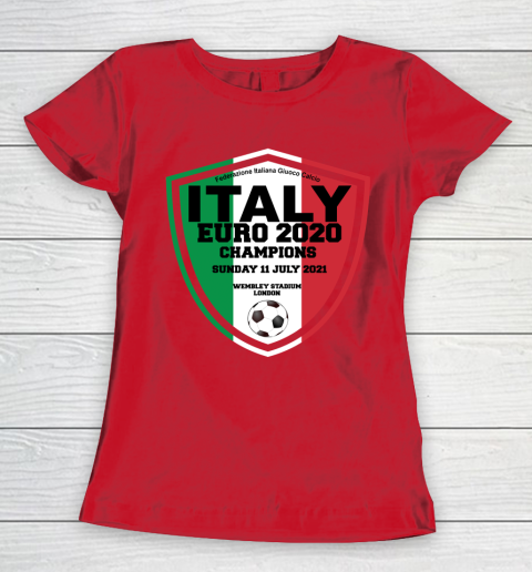 Italy Football Italian Football Forza Italia Champions Euro 2020 Women's T-Shirt 9