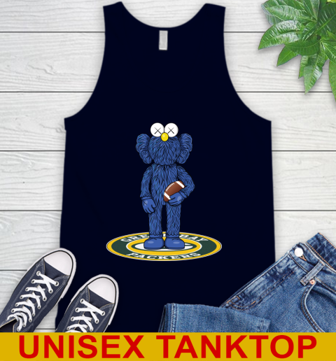 NFL Football Green Bay Packers Kaws Bff Blue Figure Shirt Tank Top 3