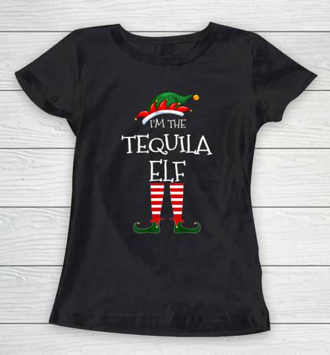 I m The Tequila Elf Matching Family Unique Christmas Women's T-Shirt