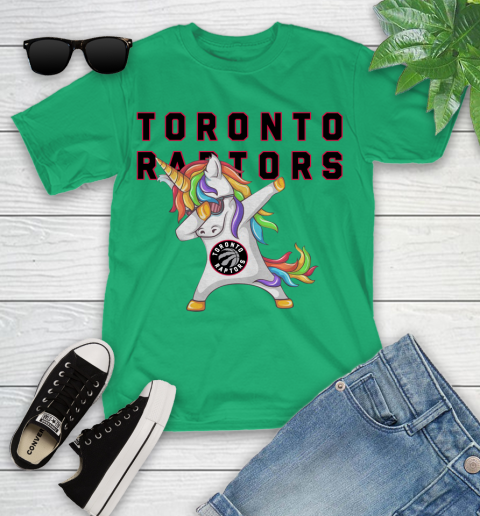 Toronto Raptors NBA Basketball Funny Unicorn Dabbing Sports Youth T-Shirt 6