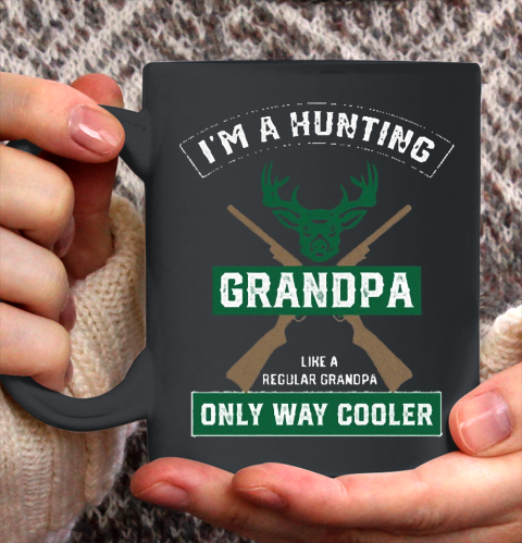 Grandpa Funny Gift Apparel  Funny Hunting Grandpa Gift Ceramic Mug 11oz