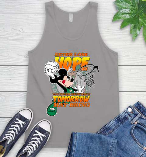 Boston Celtics NBA Basketball Mickey Disney Never Lose Hope Tank Top 3