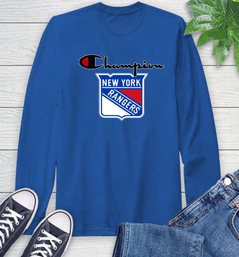 NHL Hockey New York Rangers Champion Shirt Long Sleeve T-Shirt 7