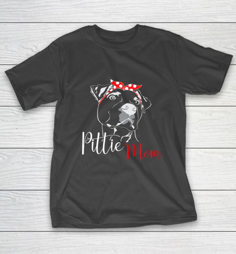 Dog Mom Shirt Pittie Mom T Shirt American Pitbull Shirt Dog Lover T-Shirt