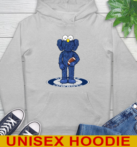 NFL Football Dallas Cowboys Kaws Bff Blue Figure Shirt Hoodie 6