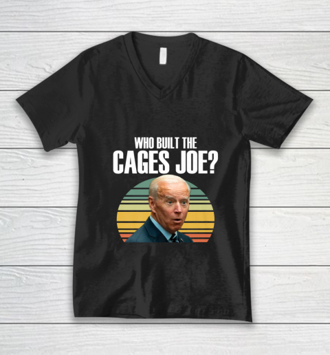 Who Built The Cages Joe Debate V-Neck T-Shirt