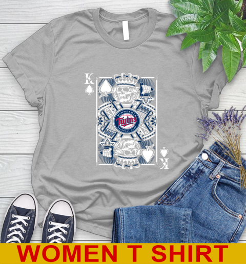 Minnesota Twins MLB Baseball The King Of Spades Death Cards Shirt Women's T-Shirt 5