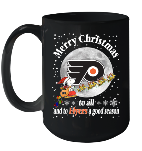 Philadelphia Flyers Merry Christmas To All And To Flyers A Good Season NHL Hockey Sports Ceramic Mug 15oz