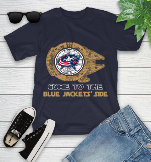 NHL Come To The Columbus Blue Jackets Wars Hockey Sports Youth T-Shirt 2