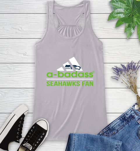 NFL A Badass Seattle Seahawks Fan Adidas Football Sports Racerback Tank 4