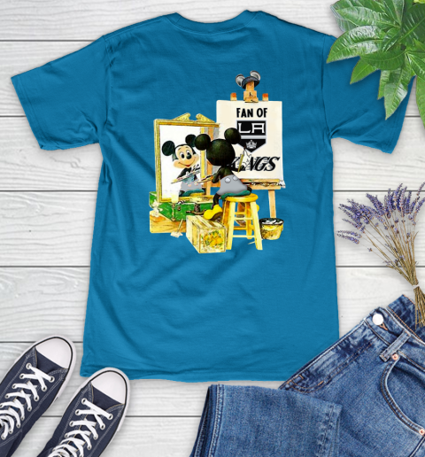 NHL Hockey Los Angeles Kings Mickey Drawing Shirt 76