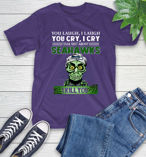 NFL Talk Shit About Seattle Seahawks I Kill You Achmed The Dead Terrorist Jeffrey Dunham Football T-Shirt 5