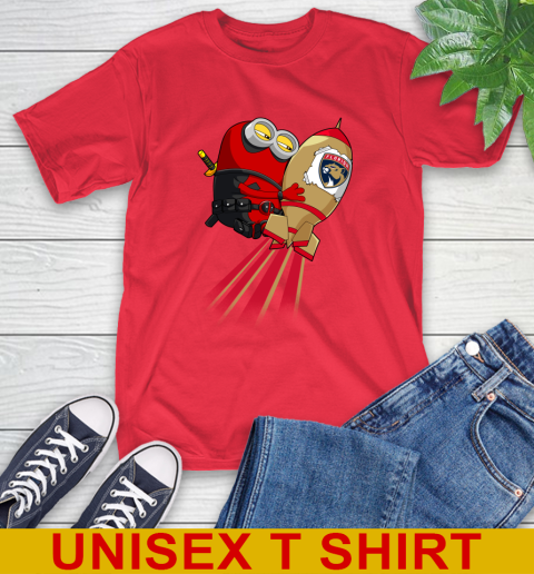 NHL Hockey Florida Panthers Deadpool Minion Marvel Shirt T-Shirt 12