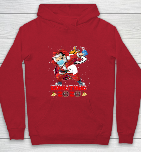 Miami Heat Funny Santa Claus Dabbing Christmas 2020 NBA Youth Hoodie 7